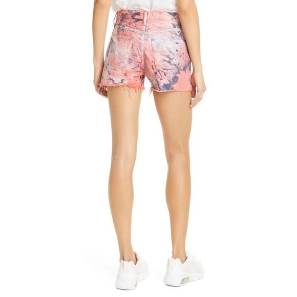 New John Elliott Brady Denim Shorts in Spin Art Women's Size 26 - Picture 2 of 9